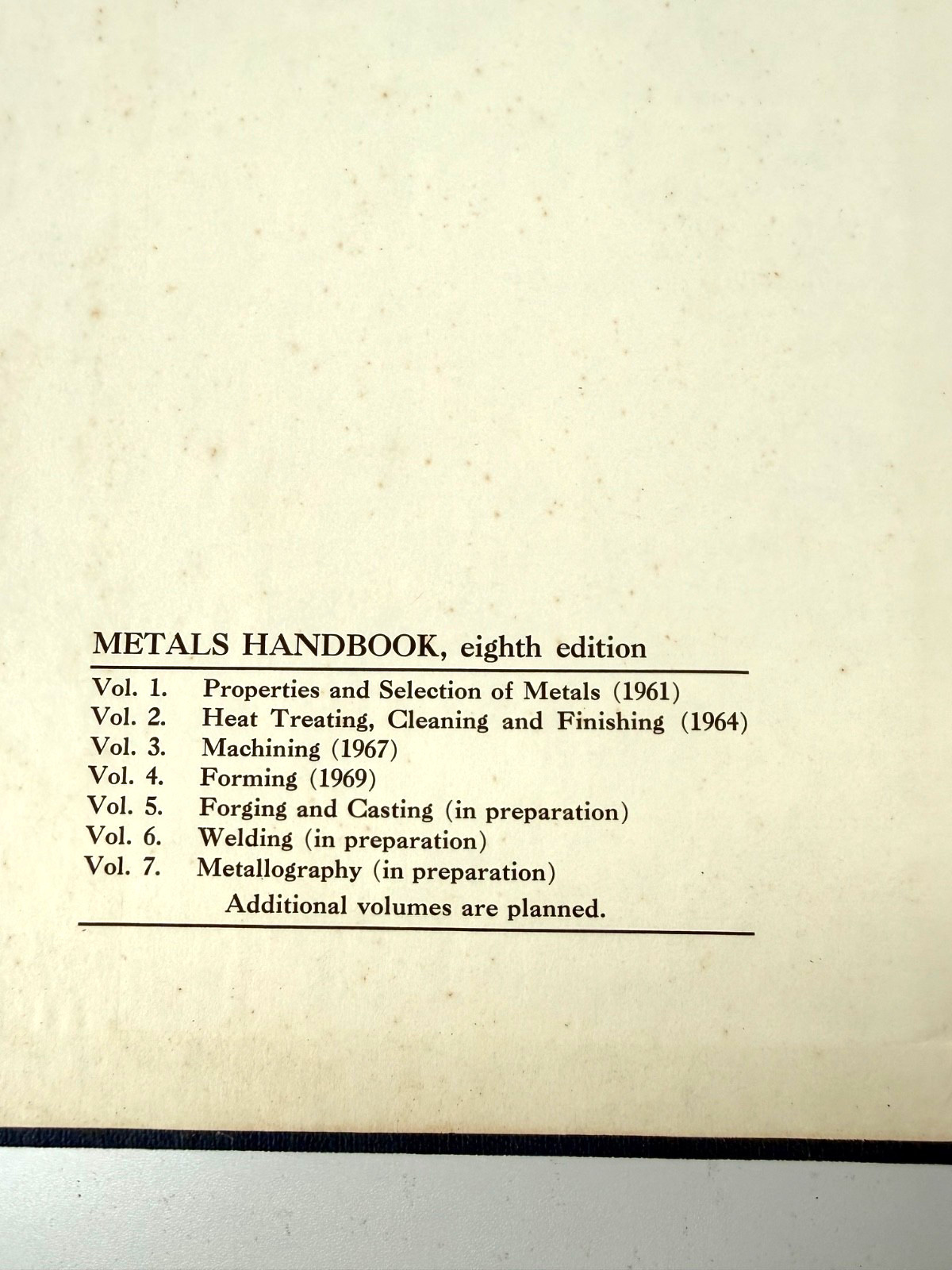 Metals Handbook 8th Edition Volume 10 Failure Analysis and Prevention