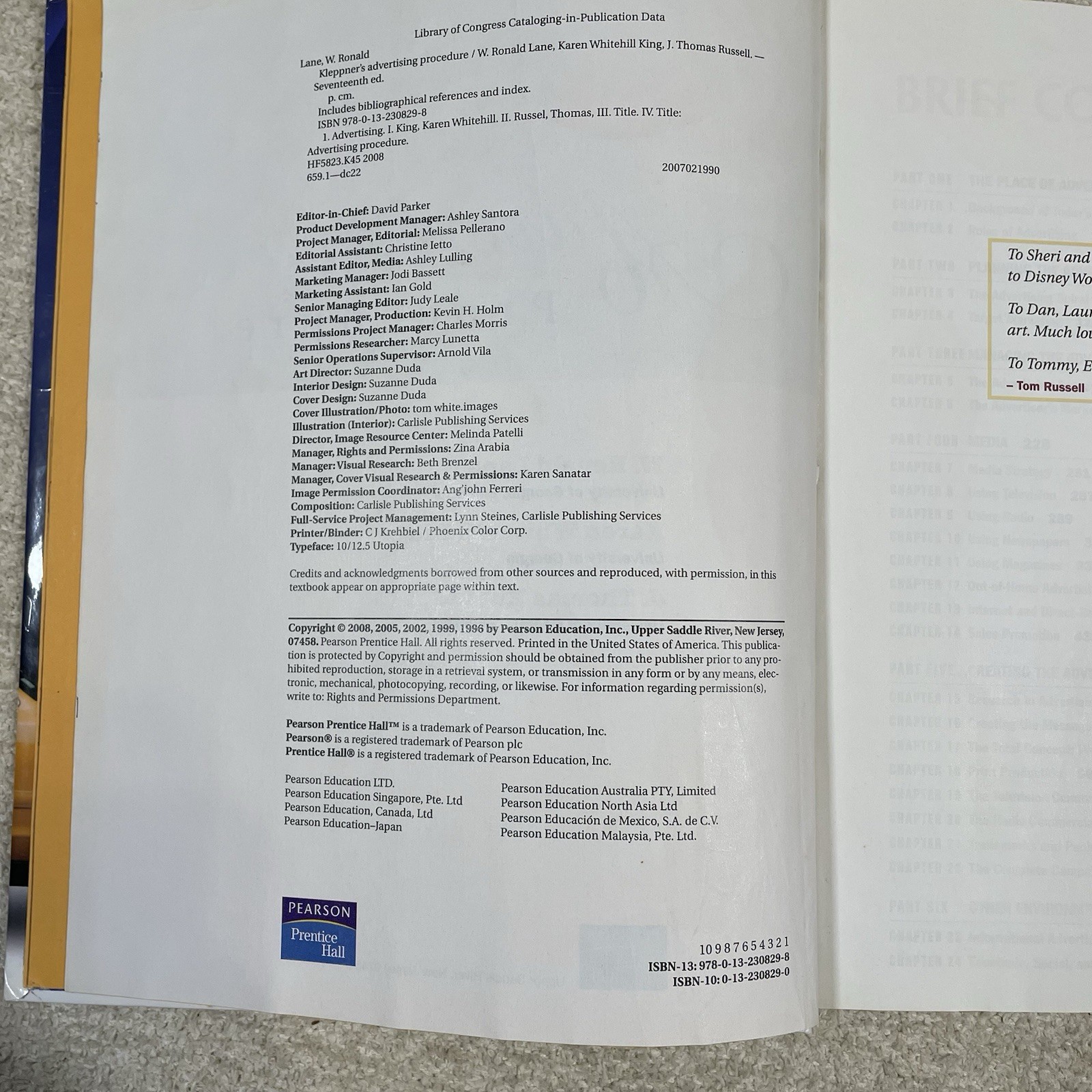 Kleppner’s Advertising Procedure 17th Ed. by Karen King W. Lane J. Russell