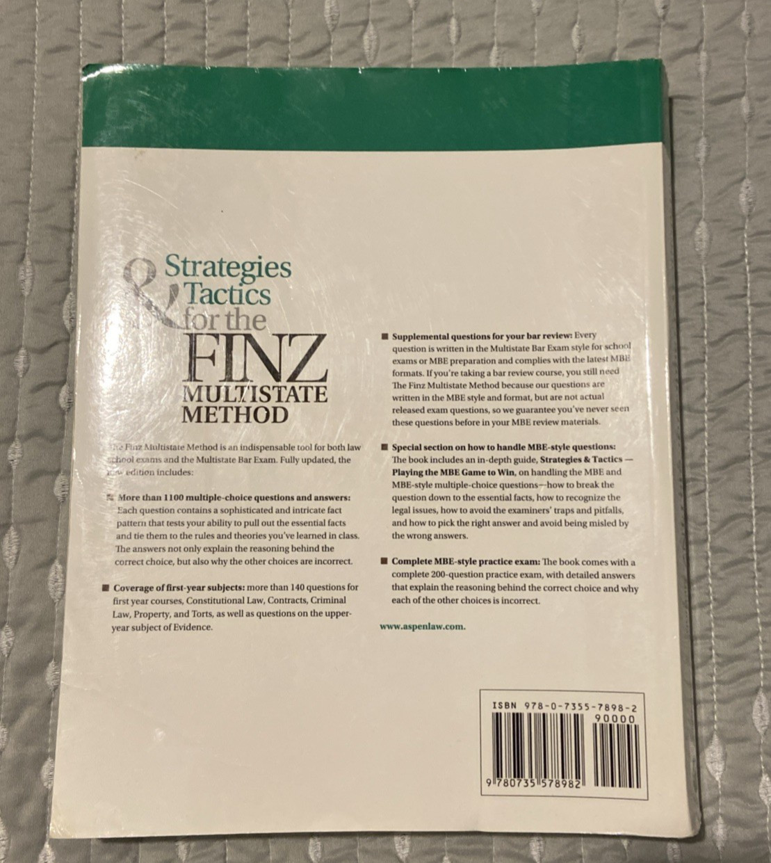 Emanuel Bar Review Ser.: Strategies and Tactics for the Finz Multistate Method