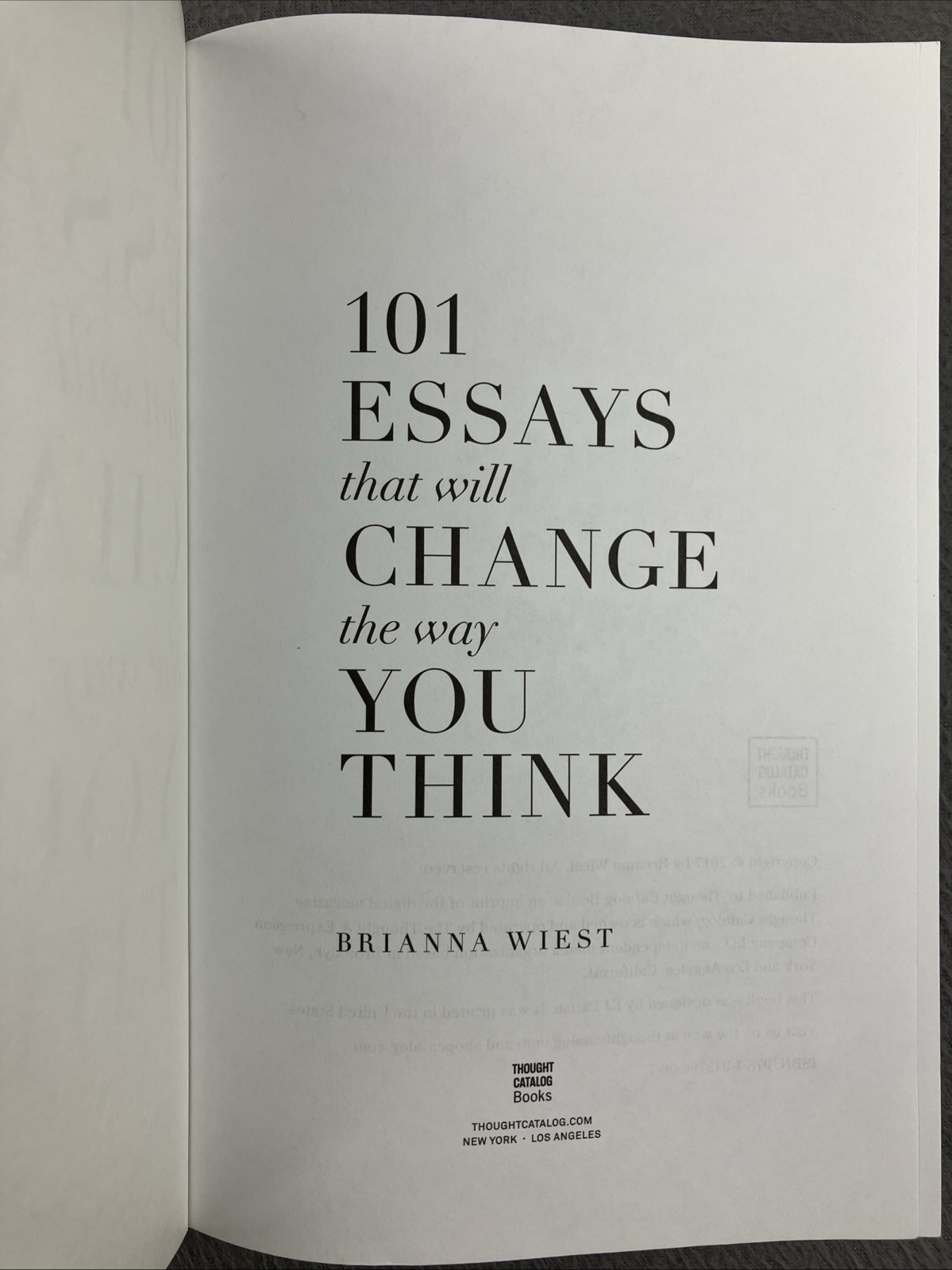 101 Essays That Will Change The Way You Think paperback Brain Wiest