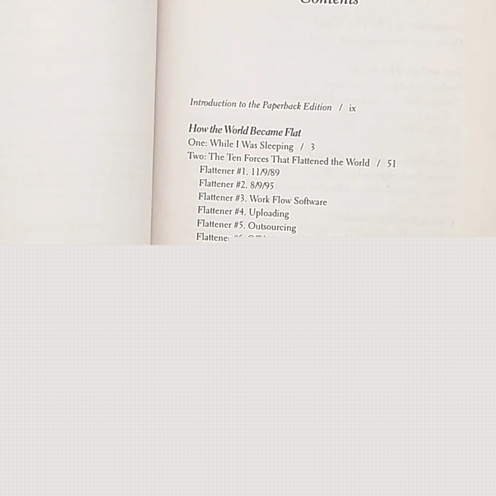 The World Is Flat By Thomas Friedman 1st Picador Edition 2007 Paperback Book