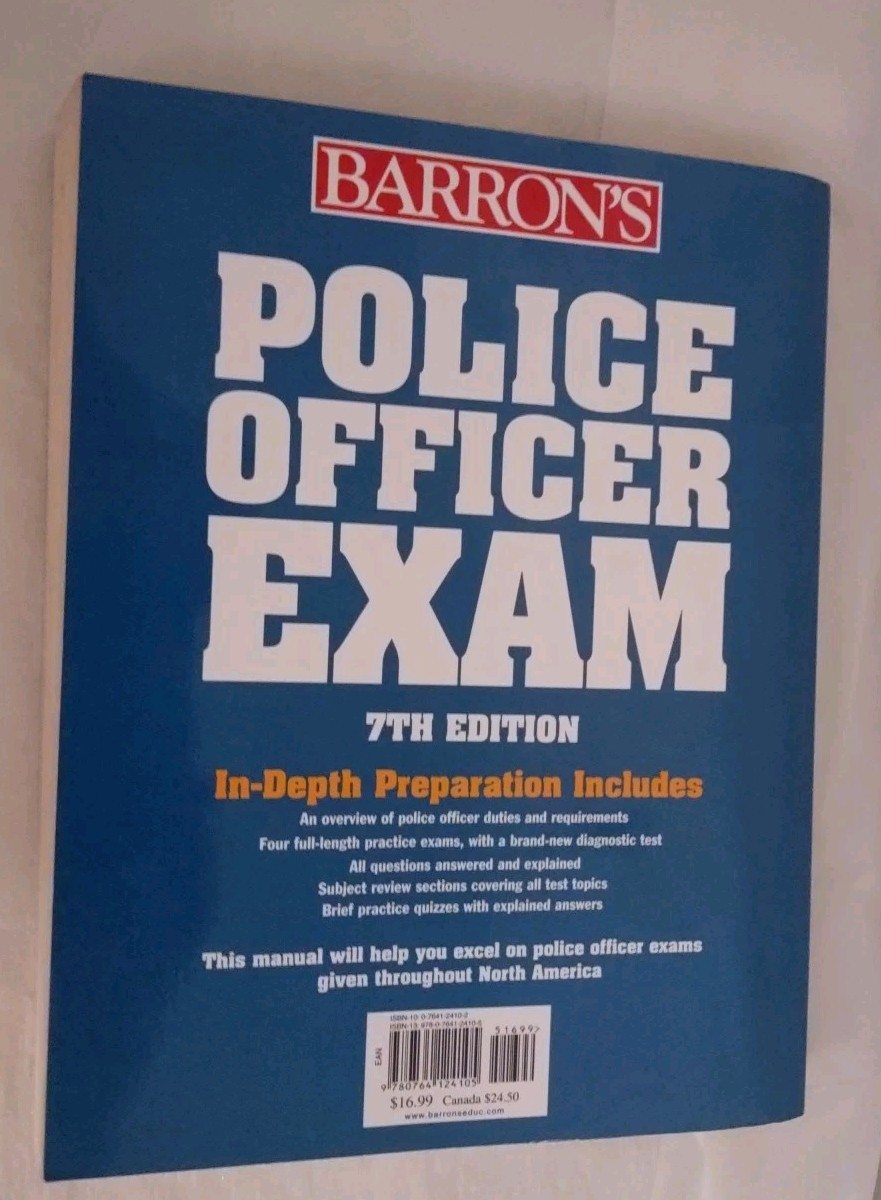 Police Officer Exam (Barron’s Test Prep)7th Edition EXCEL ON EXAMS & BE THE BEST