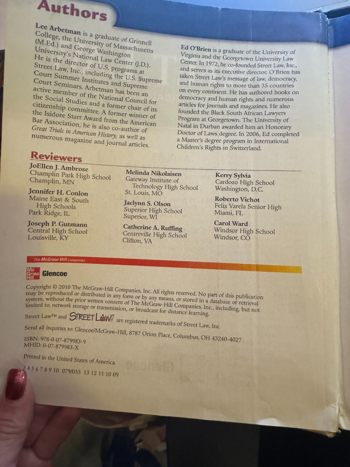 textbooks used