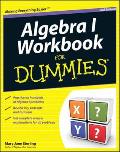 Algebra I Workbook For Dummies (For Dummies (Lifestyles Paperback)), Sterling, M