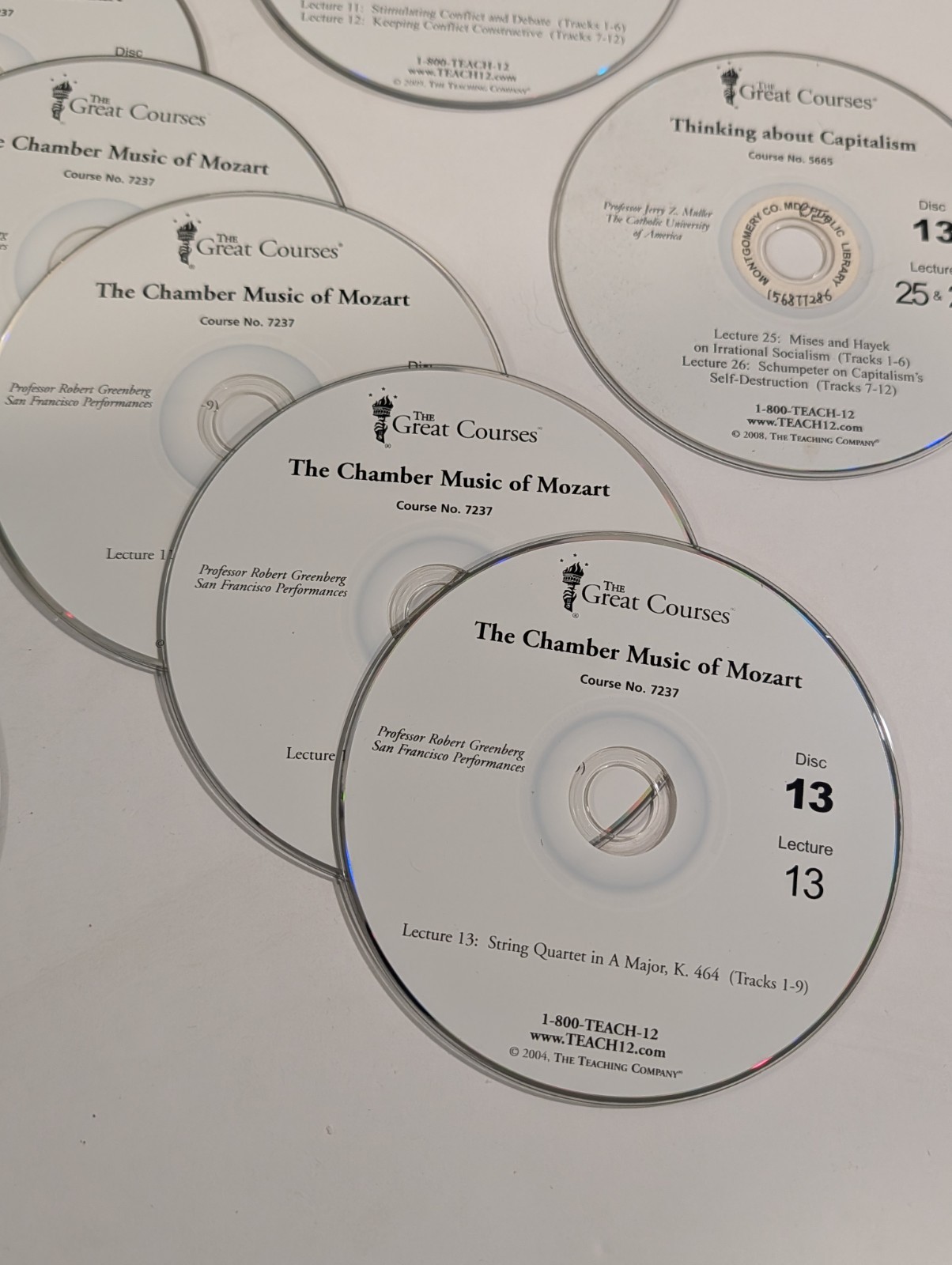 30 Loose Learning Courses DVDs & Audio CDs – Religion, History, Writing, Music