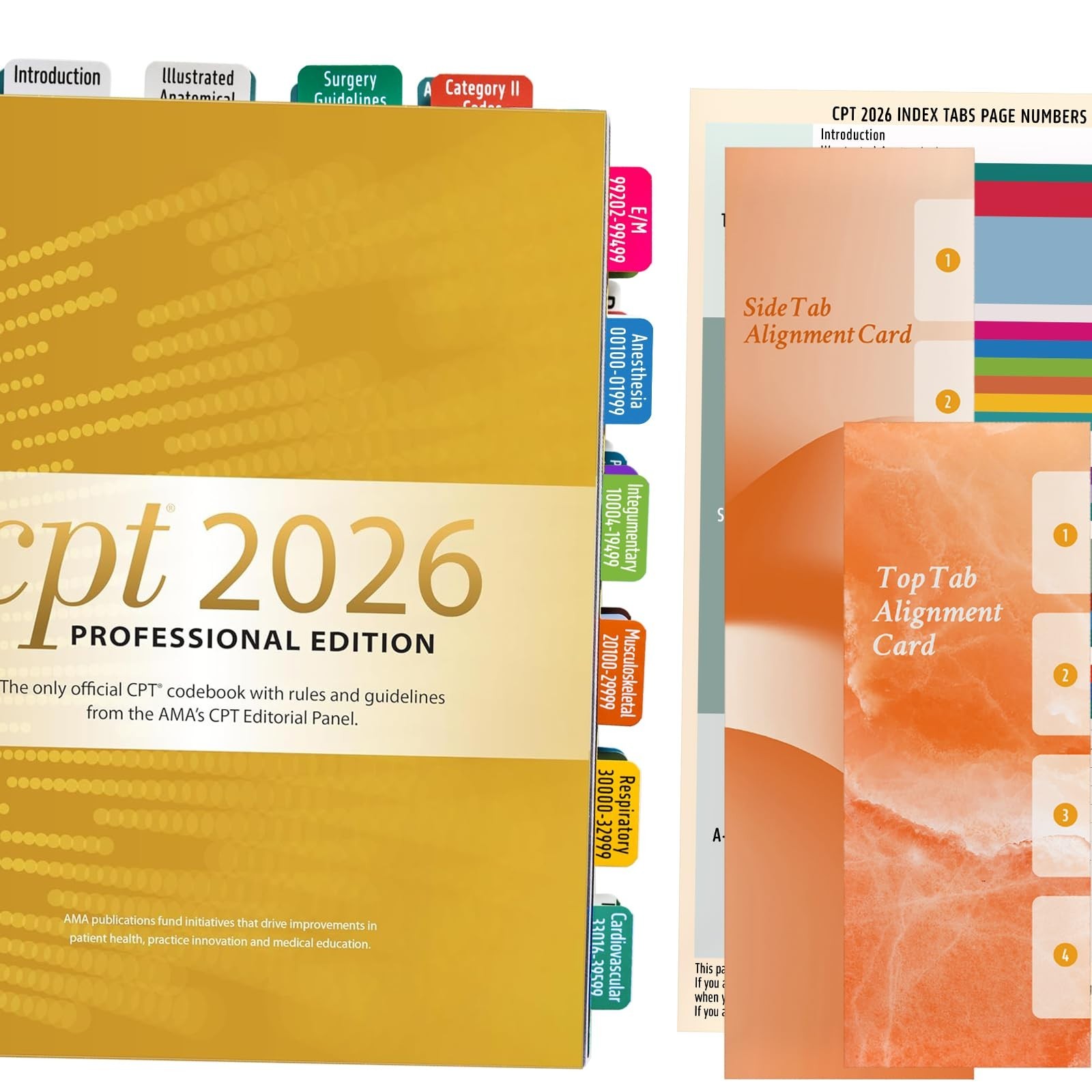 CPT 2026 Code Book Index Tabs – Easy-Apply, Durable, Organized for Professionals