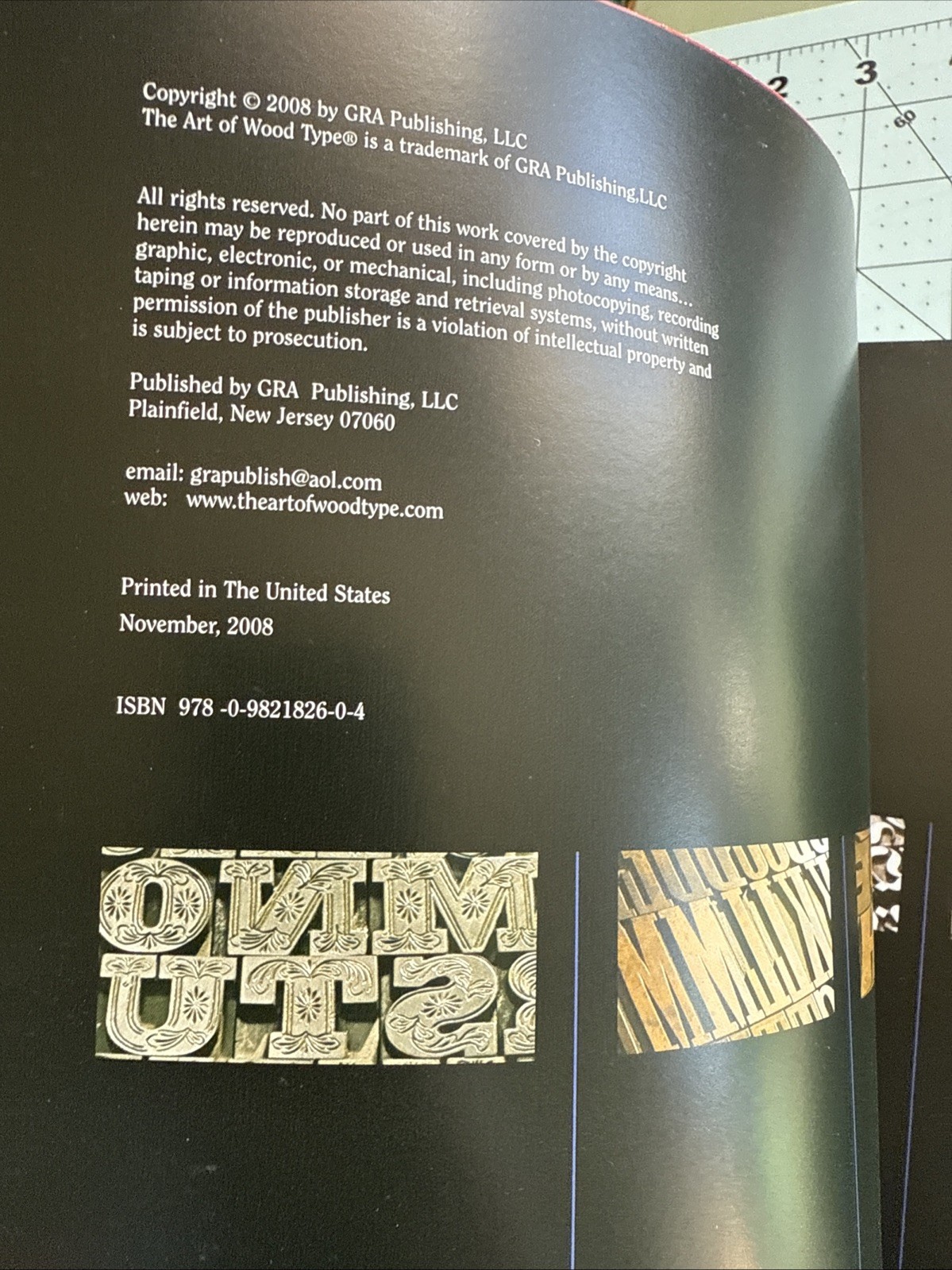 The Art of Wood Type by Gregory Ruffa – Rare Typography & Letterpress Book