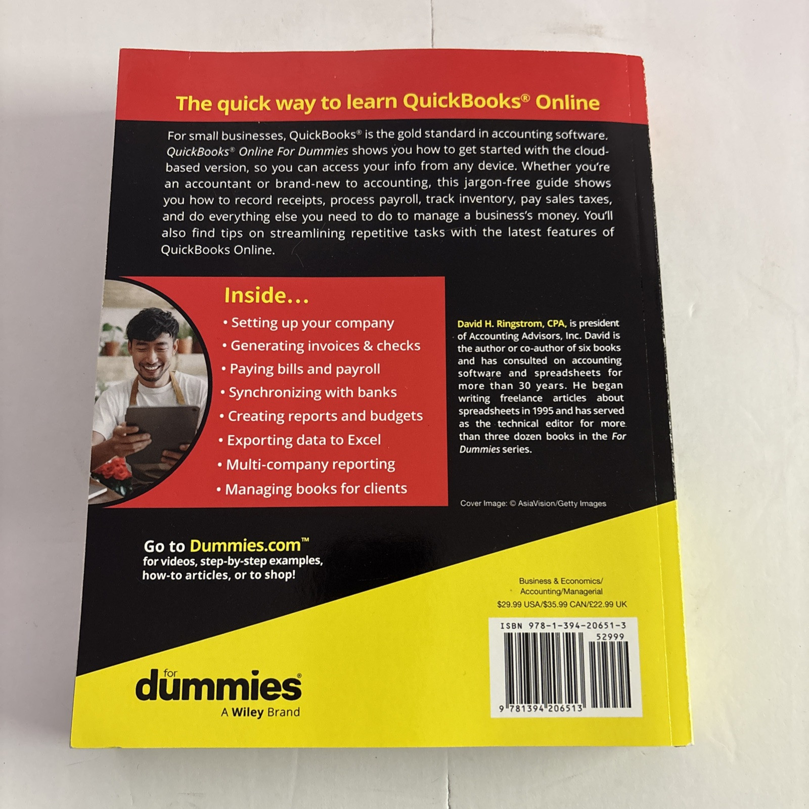QuickBooks Online For Dummies (For – Paperback, by Ringstrom David H. – New