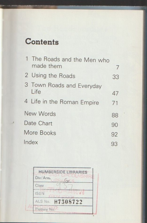 Roman Roads by Not Available (Hardcover, 1990) Ex Library