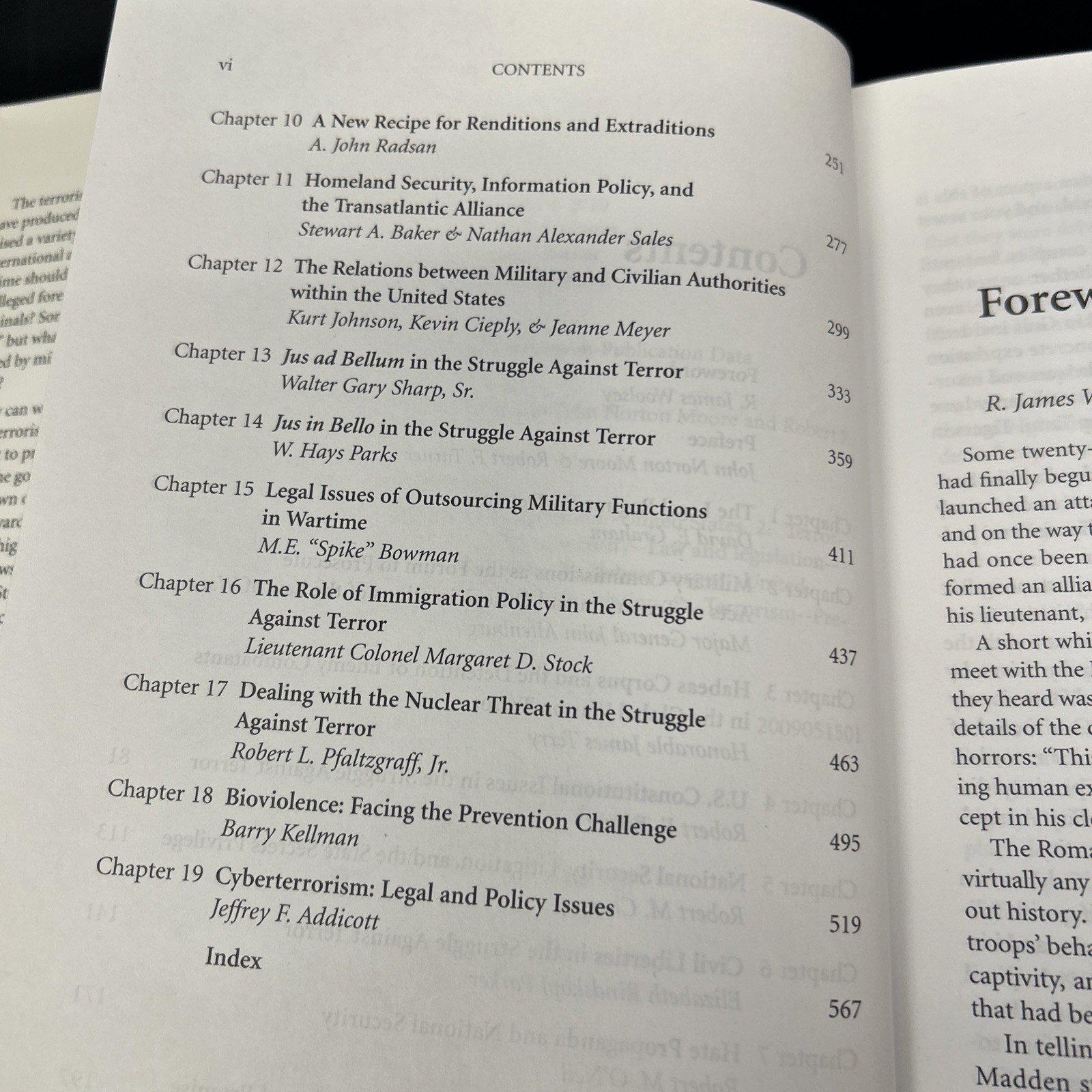 LEGAL ISSUES IN THE STRUGGLE AGAINST TERROR By John Norton Moore & Robert F.