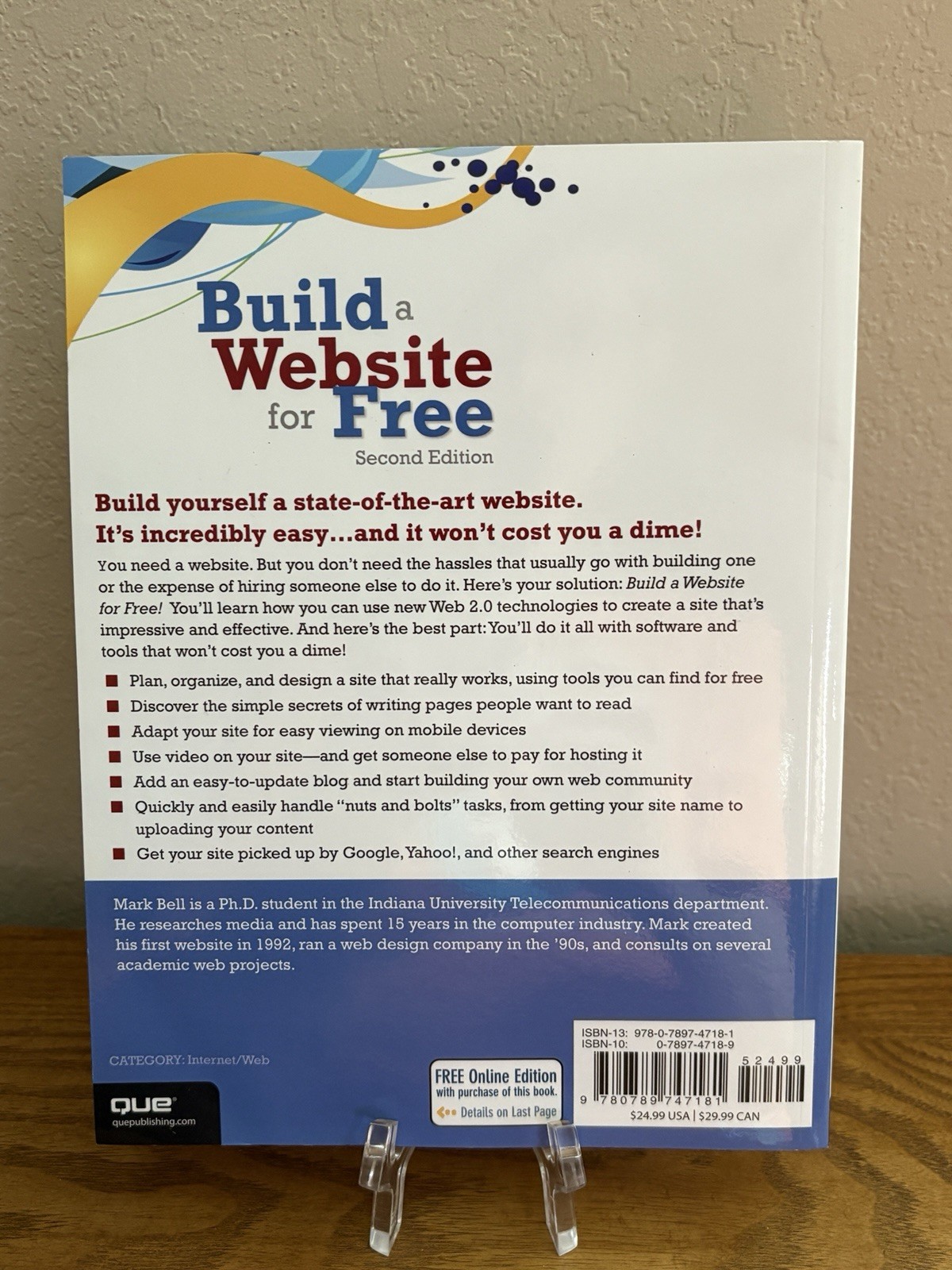 Build a Website for Free 2nd Edition By Mark William Bell Paperback