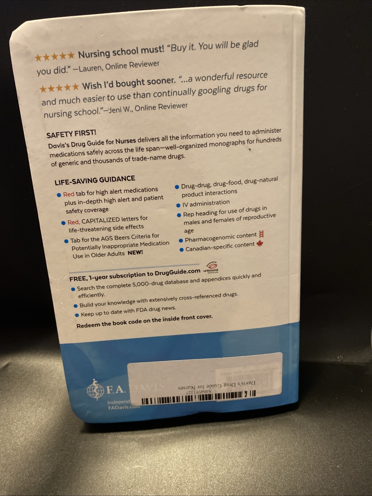Davis’s Drug Guide for Nurses April Hazard Vallerand & Cynthia A. Sanoski Book