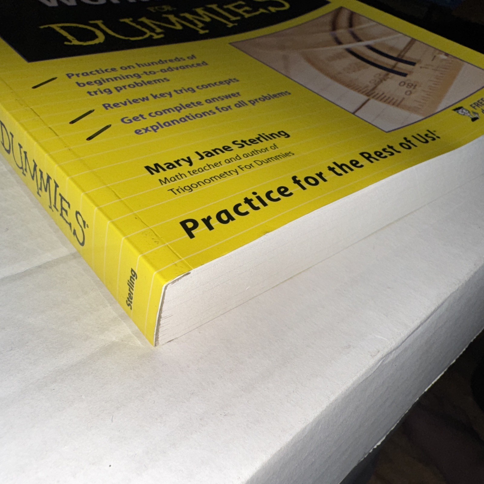 Trigonometry Workbook for Dummies by Mary Jane Sterling (2005, Trade Paperback)