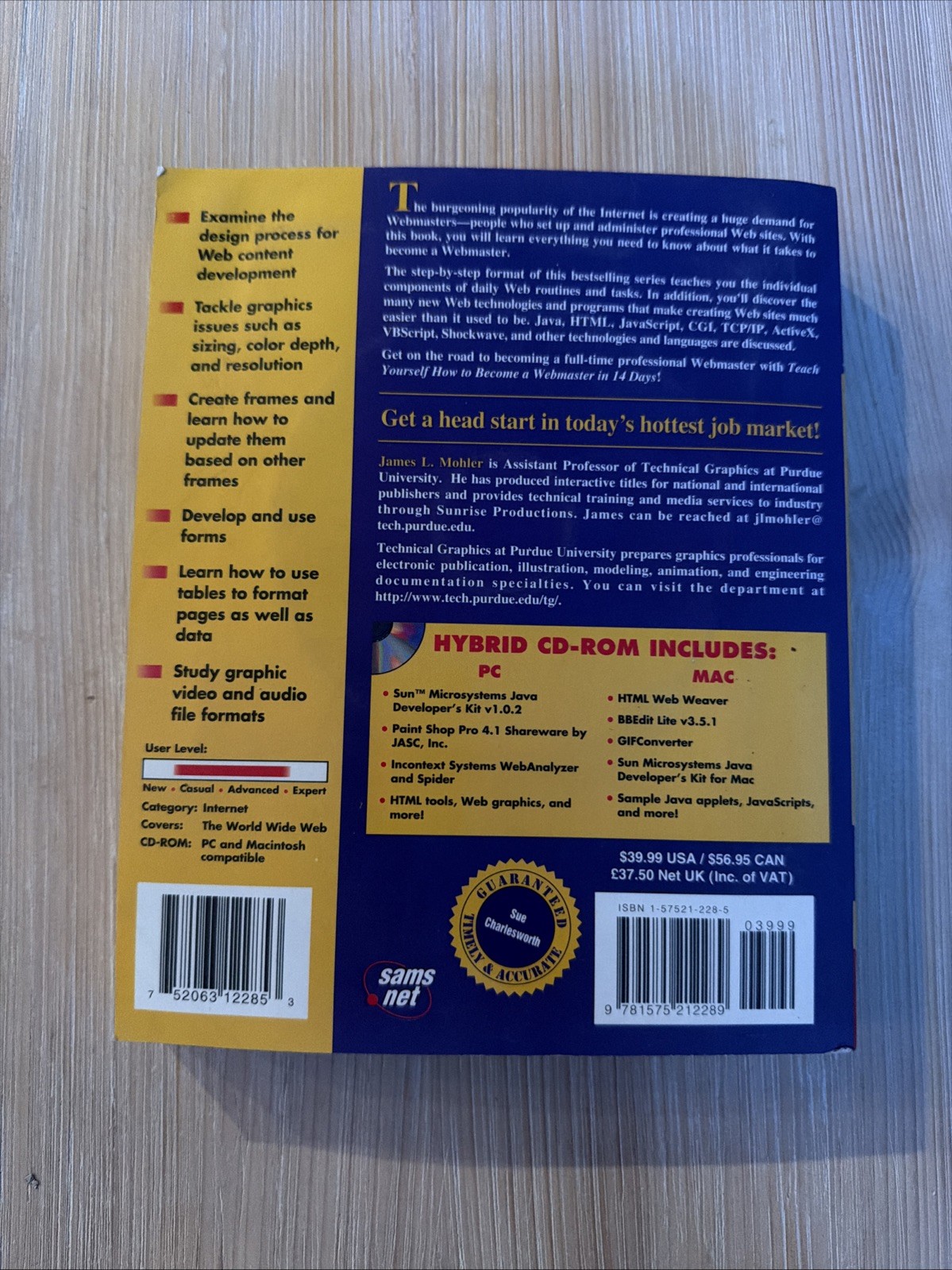 Teach Yourself How to Become a Webmaster in 14 Days by James L. Mohler