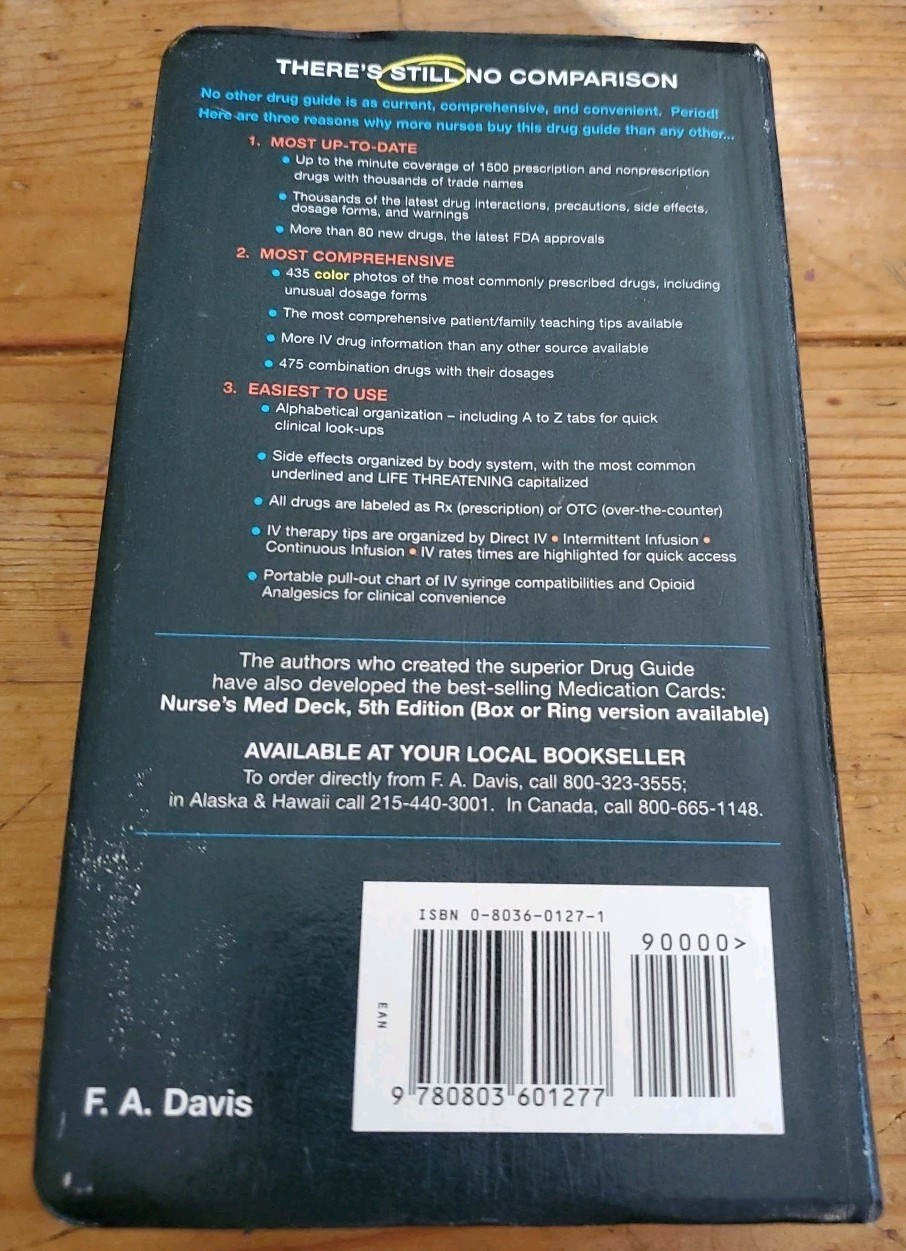 Davis’s Drug Guide for Nurses by April Hazard Vallerand and Judith H. Deglin…