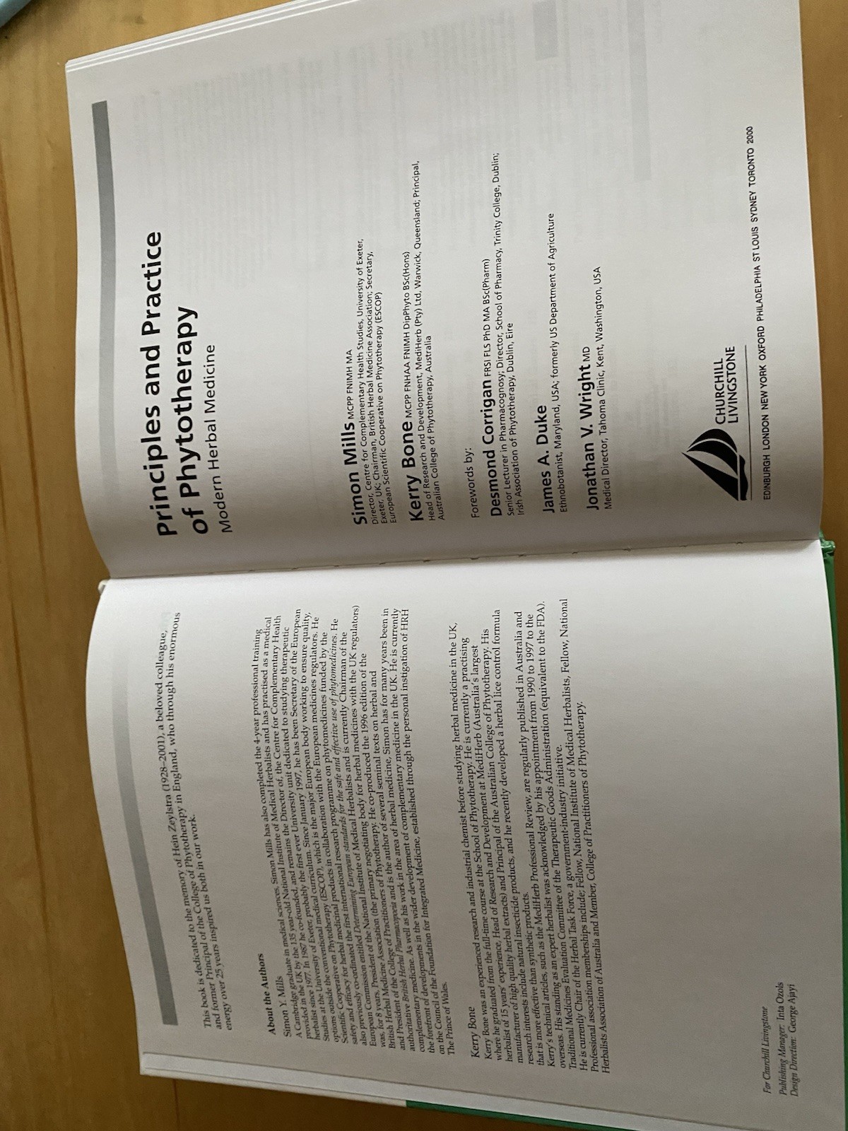 Principles & Practices of Phytotherapy : Modern Herbal Medicine / gift condition