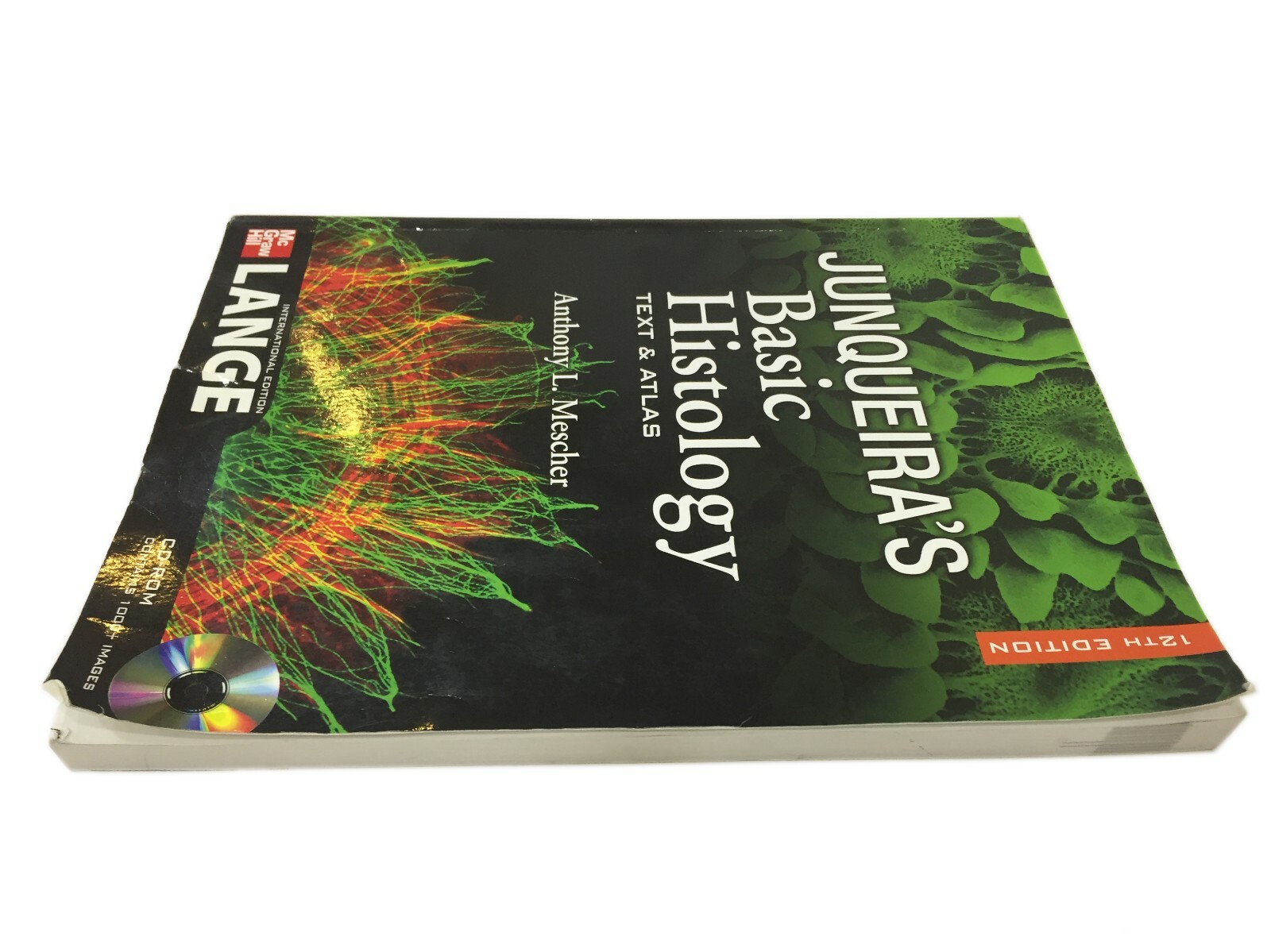 Junqueira’s Basic Histology by Anthony Mescher W/CD-ROM 12th Edition Book Atlas