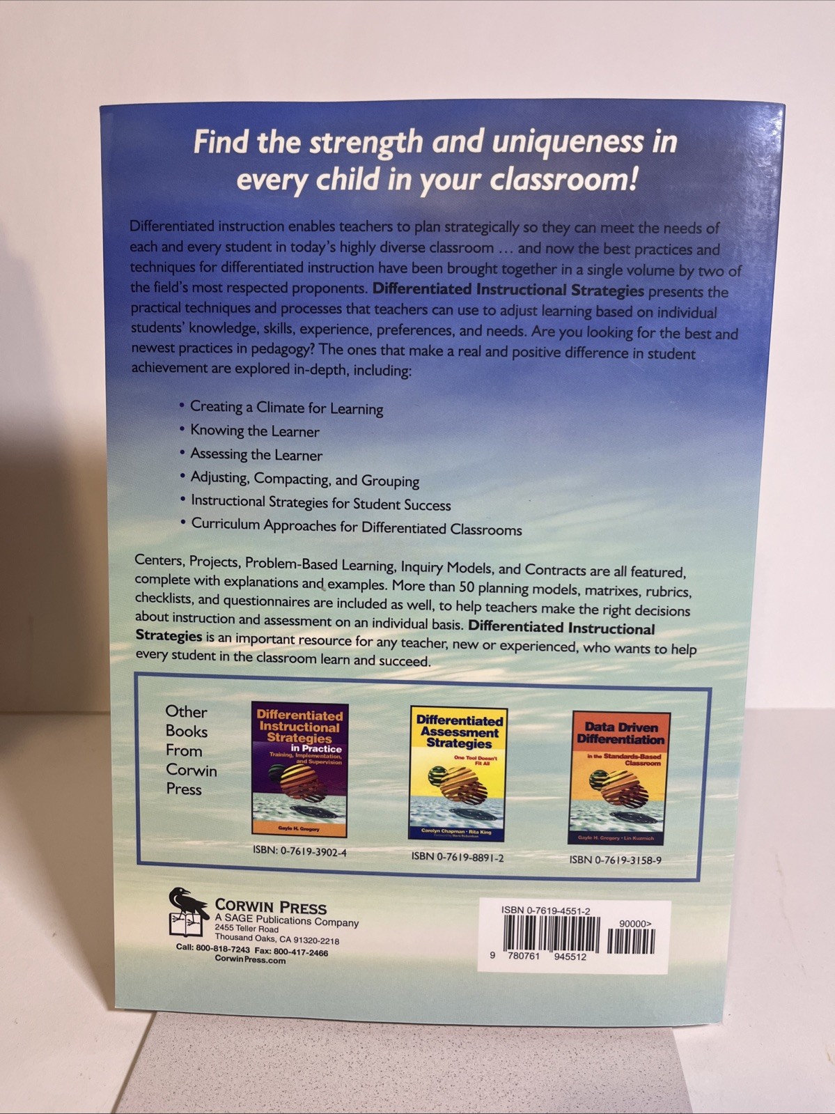 Differentiated Instructional Strategies : One Size Doesn’t Fit All LN