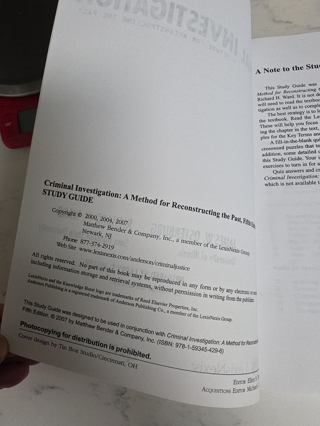 Criminal Investigation A Method For Reconstructing The Past Study Guide…